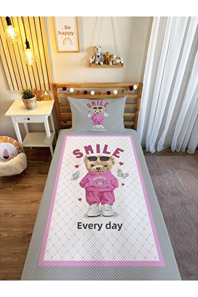 Evmila دمية دب لطيفة منقوشة من قماش البيكيه