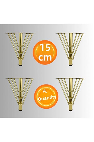 CAN METAL Picioare din metal cu 3 fire de 15 cm pentru scaune, mobilier, unit...