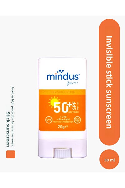 mindus واقي شمسي عالي الحماية من الجيل الجديد مقاوم للماء مع فلتر 50+ SPF 20 جم