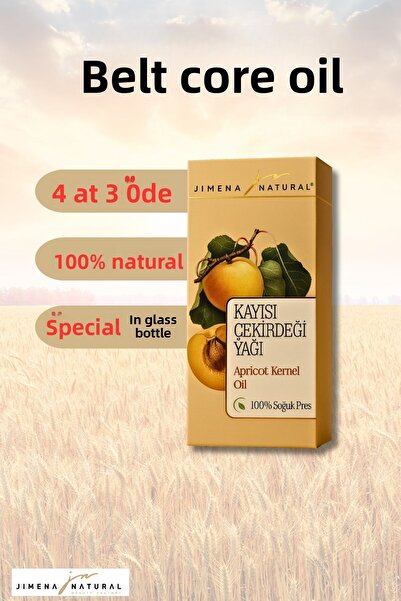 Jimena Natural Apricot Kernel Oil 100% Natural Cold Pressed 30 ml