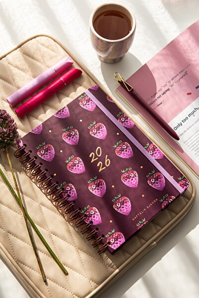 PAPERORA مفكرة أسبوعية ملونة حلزونية الشكل مقاس A5 لعام 2026 لمدة 12 شهرًا - ...