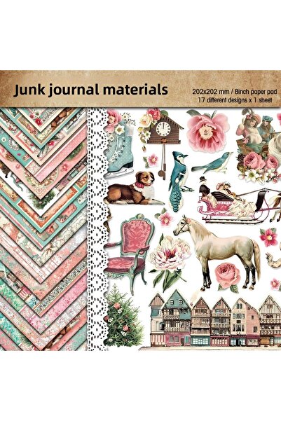 İthal ورق سكرابوك شتوي حلو E6-17، 42 ورقة