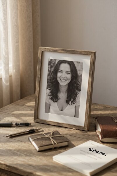 EMNASA ΞΥΛΙΝΗ ΚΟΡΝΙΖΑ ΜΕ ΓΥΑΛΙ ΣΤΗΝ ΠΡΟΣΟΨΗ, ΣΕΤ 4 ΤΕΜΑΧΙΩΝ, 25x20, ΔΙΑΚΟΣΜΗΤ...