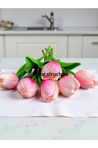 RENK YAPI RÜYASI LALELE ARTIFICIALE CU TEXTURA UMEDE BOUQUET STILAT DE LALELE...