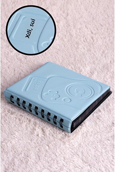 Nobbystar Spiral Blue Instax Polacart Photo Album with 68 Photos Capacity