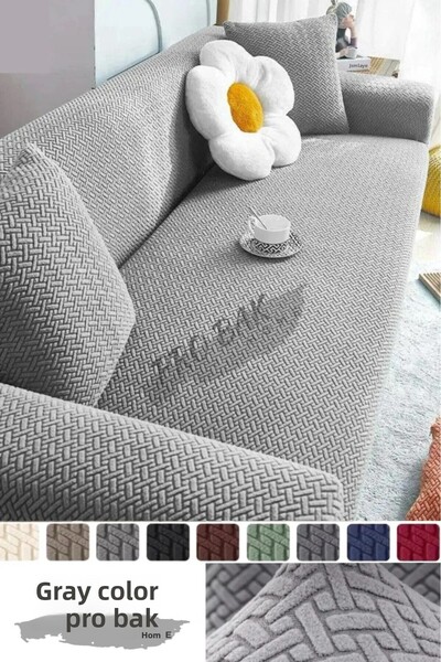 probak Husă pentru scaun cu model din răchită Husă pentru canapea extensibilă elastică anti-alunecare 1 bucată