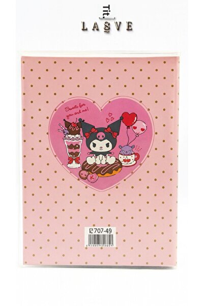 kuromi Heart-Shaped Liquid Heart-Filled Moving Cover Lined Notebook – Licensed