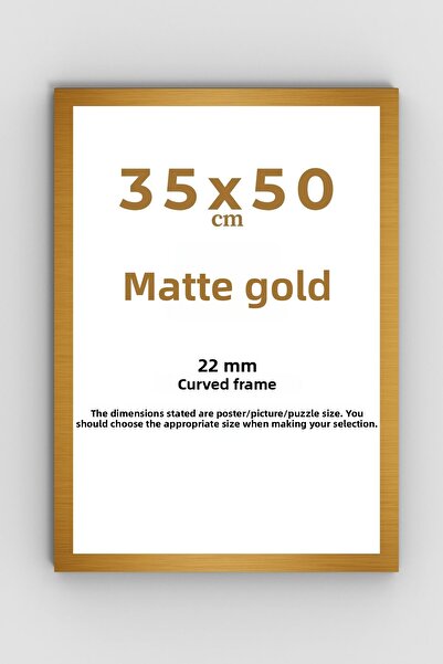 AtlasSG Puzzle Frame 22 mm 35X50 cm (1000 Pieces 1000 Pieces) Matte Gold