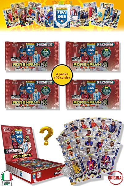 TOYFEST بانيني فيفا 2026 بريميوم 4 باك - 40 بطاقة (24 كور 4 فانز 4 باور 4 جوي...