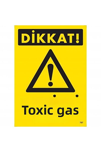 INURA GLOBAL علامة تحذير من الغاز السام 25x35 CODE:797