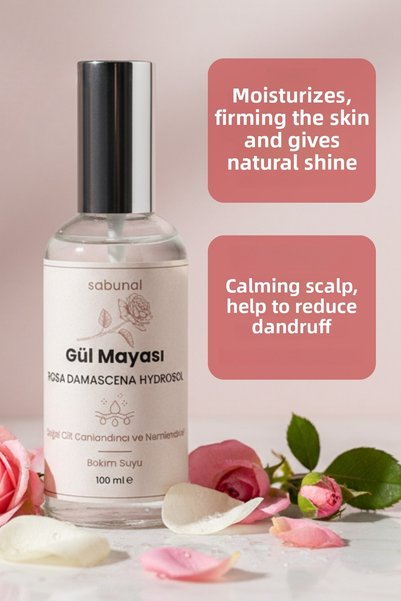 sabunal Rose Yeast 100 ml – Brightening and Firming Skin & Hair Tonic Hydrosol