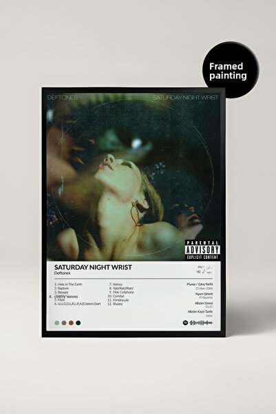 House Gorgeous Deftones Saturday Night Wrist Album Design Spotify Poster Pain...