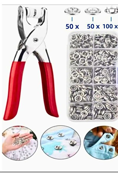 NEWSTORE HOME Stainless Steel Snap Fasteners and Pliers Set Metal Snap Machine