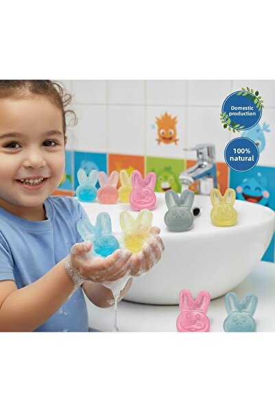 seyora صابون طبيعي لغسل اليدين للأطفال بأشكال حيوانات - برائحة الليمون - صابو...