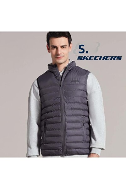 SKECHERS M Essential Vest S202174- Men's Vest GRAY