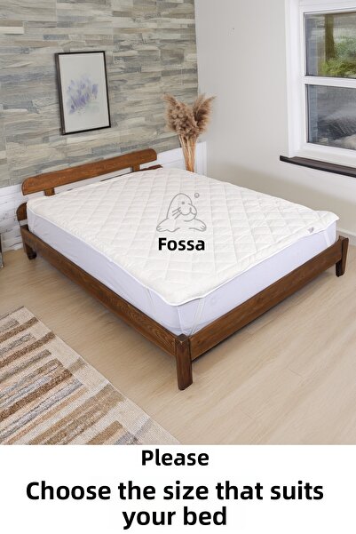 Foçatex 100% Lamb Wool Filled Washable Wool Mattress Pad and Mattress Protector (100% Cotton Lining Fabric)