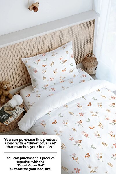 Tuğba Kuğu Single Fitted Sheet Set - Pureline Series - Soft Bloom