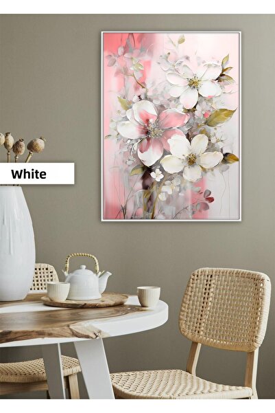 Harikabirev |   MODEL DE FLORI DE GARDENIA ROZ-AURIE-01 |   TABLA DE STICLA TEMPLATA CU CADRU, SIMPLE, VERTICALA