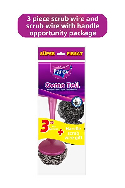 Parex 3-Piece Scrubbing Wire + Handle Scrubbing Wire Opportunity Package