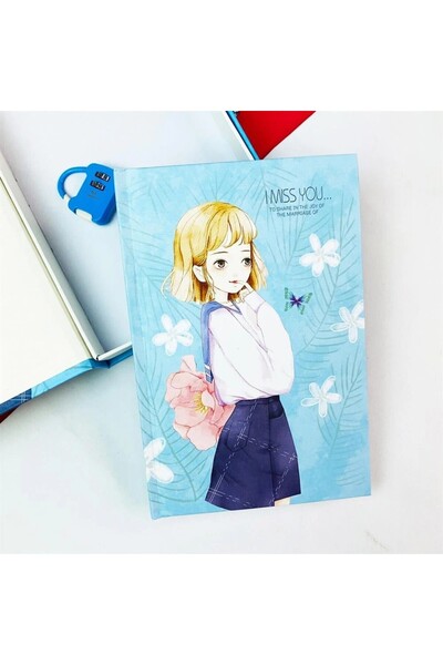 Evistro Заключващ се планер в кутия, ежедневен бележник, книга за спомени, те...