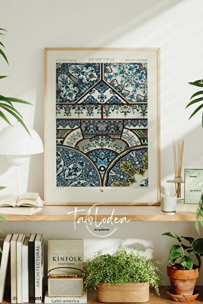 tablodea Πίνακας τοίχου με έθνικ σχέδια σε οθωμανικό στυλ με πλαίσιο, ανατολί...