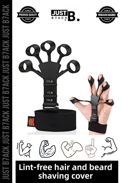 b7ack # Întăritor de degete cu brățară reglabilă din silicon, pentru vârful d...