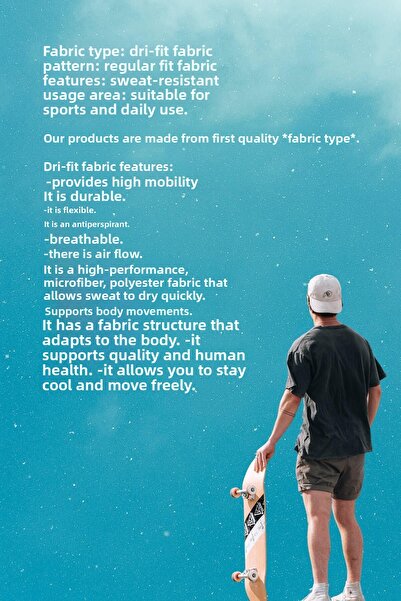 POSEIDON STORM Plus Size Men's Blue Dri-Fit Unprinted Crew Neck Short Sleeve T-Shirt (4XL- 10XL)