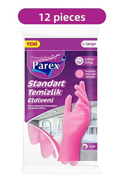 Parex قفازات قياسية مقاس كبير 12 عبوة في صندوق واحد