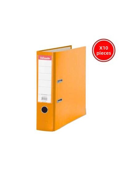 Esselte Eseelte Office Folder, 10 Pieces, Economical Wide, Orange