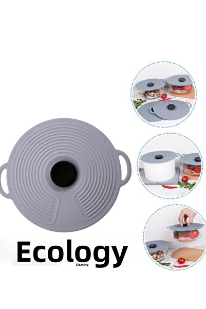 Ekostem Silicone Heat Protector Pot and Pan Lid - Odor Proof 28 cm - Eucalyptus