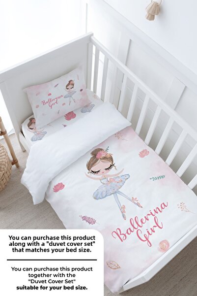 Tuğba Kuğu Iconic Series White Tutu Ballerina - Σετ σεντόνια σε μέγεθος μωρού