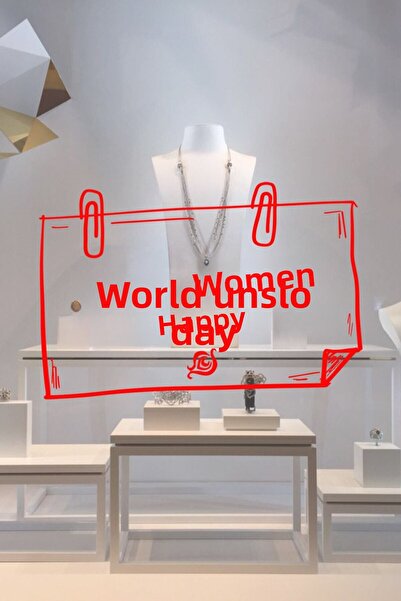 New Jargon Notă cu atașament și mesaj de Ziua Femeii de 8 martie, autocolant ...