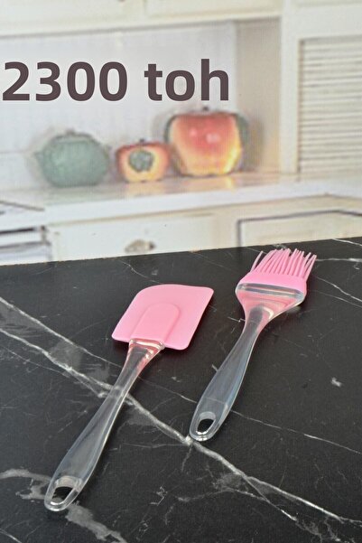 HB LİFE Set of 2 Silicone Spatulas and Egg Brushes |   Heat Resistant Kitchen...
