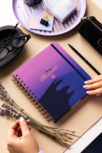 PAPERORA 2026 18x20 Σπιράλ Εβδομαδιαία Τετράγωνη Ατζέντα 12 Μηνών - Ημερολόγιο