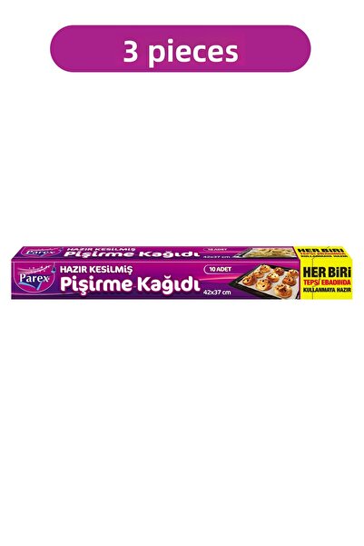 Parex ورق طبخ مقطوع مسبقًا، مجموعة من 10 قطع مقاس 42 × 37 سم
