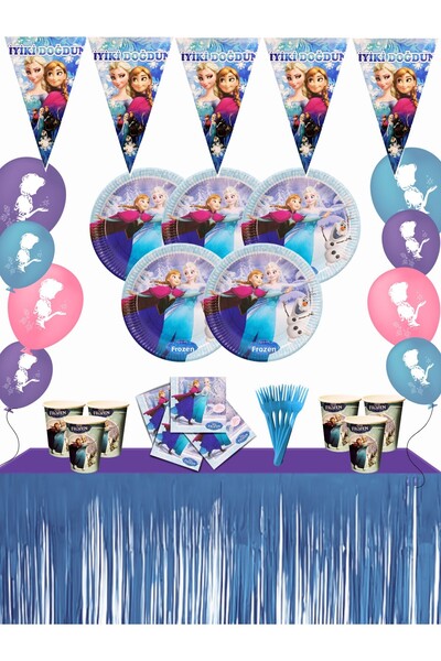 Frozen Elsa Frozen Metalized Table Skirted Set of 16 Birthday Party Supplies Ornaments