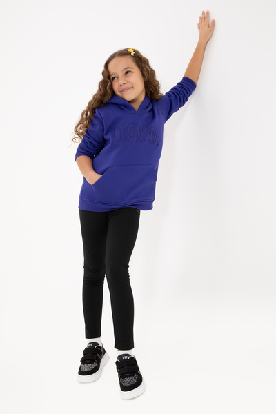 U.S. Polo Assn. Kız Çocuk Siyah Tayt 50316890-VR046