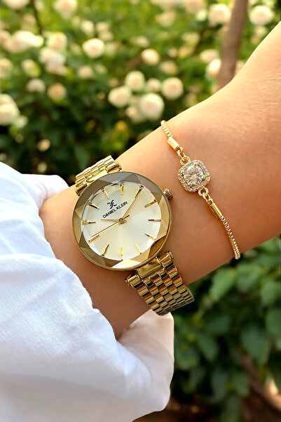 Daniel Klein Kına Düğün Nişan Gelin %100 Orijinal Kadın Kol Saati Bileklik Su Geçirmez Paslanmaz Çelik Kordon