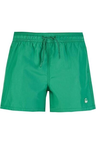 Benetton Boy's Green Shorts
