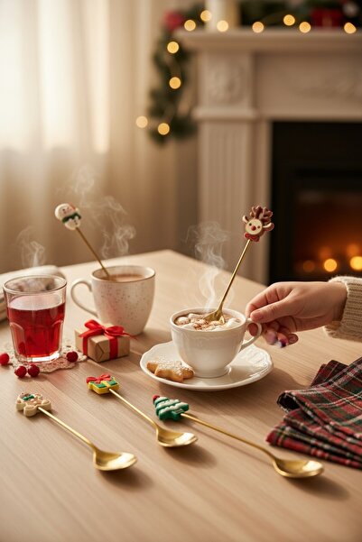 Binbirdemet Yeni Yıl 6'lı Mini Çay Kaşığı