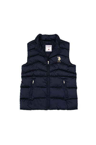 U.S. Polo Assn. Girl's Navy Blue Puffer Vest 50313064-Vr033