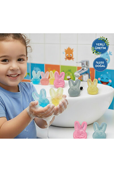 seyora Natural Hand Washing Soap with Animal Figures for Children – Strawberr...