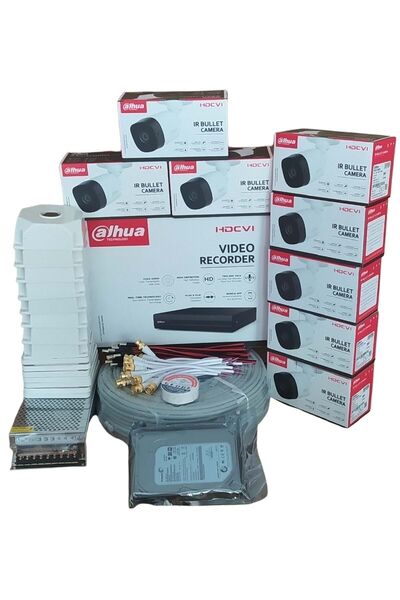 DAHUA 8 Kanal 8 Kamera Güvenlik Kamera Seti 500GB Hdd