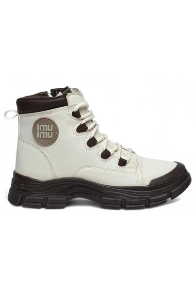 KOCAMANLAR 5967 Memory Rubber Non-Slip Sole Women's Boots Brown