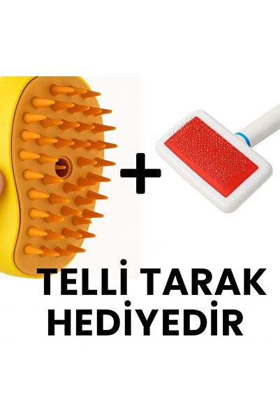 ceyder Buharlı Kedi, Köpek ve Tüm Tüylü Evcil Hayvanlar İçin İdeal Yıkama Fırçası, Tarağı