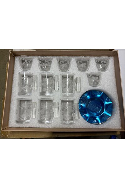 crystalhome طقم شاي وقهوة مكون من 18 قطعة