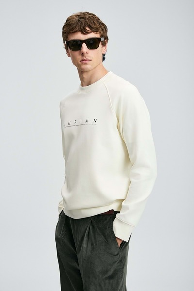 Lufian 112030177 Cooper Men's Sweatshirt White