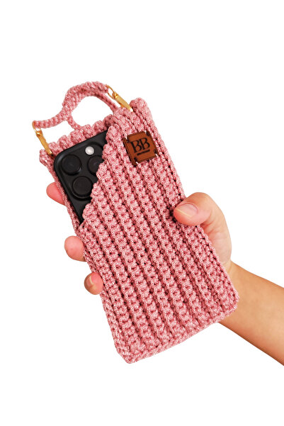 BB BİBUTİKSHOP حقيبة هاتف مصنوعة يدويًا منسوجة بحزام – إكسسوار أنيق وعملي لحق...