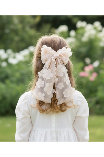 chipiques Soft Pembe Üç Boyutlu Çiçekli Organze Balerin Fiyonk Klips – Zarif ...