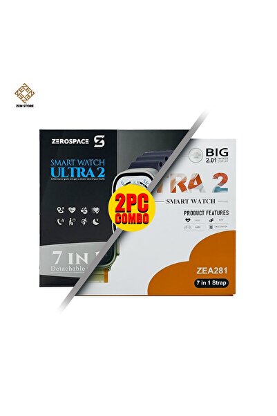 ULTRA قطعتان من ساعة زيروسبيس الذكية مع شاشة أموليد، و7 أحزمة مخصصة لتتبع الص...